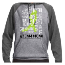#TeamNoah J America Adult Vintage Heather Pullover Hooded Sweatshirt