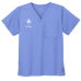 St.Williams Care Center WonderWink® Unisex WorkFlex™ Chest Pocket V-Neck Top