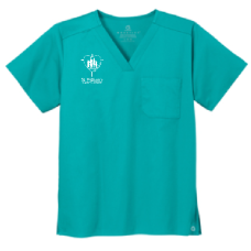 St.Williams Care Center WonderWink® Unisex WorkFlex™ Chest Pocket V-Neck Top