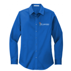 St.Lawrence Catholic School Port Authority® Ladies Long Sleeve Easy Care Shirt